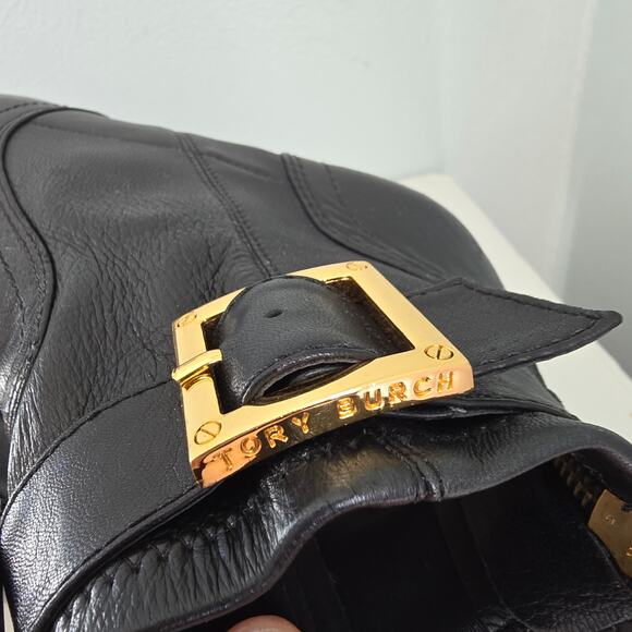 Tory Burch Melrose Ankle Boot Women's 8.5M Black Leather Classic Night Out - Picture 11 of 13